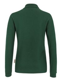 Langarm Poloshirt Damen Dunkelgrün